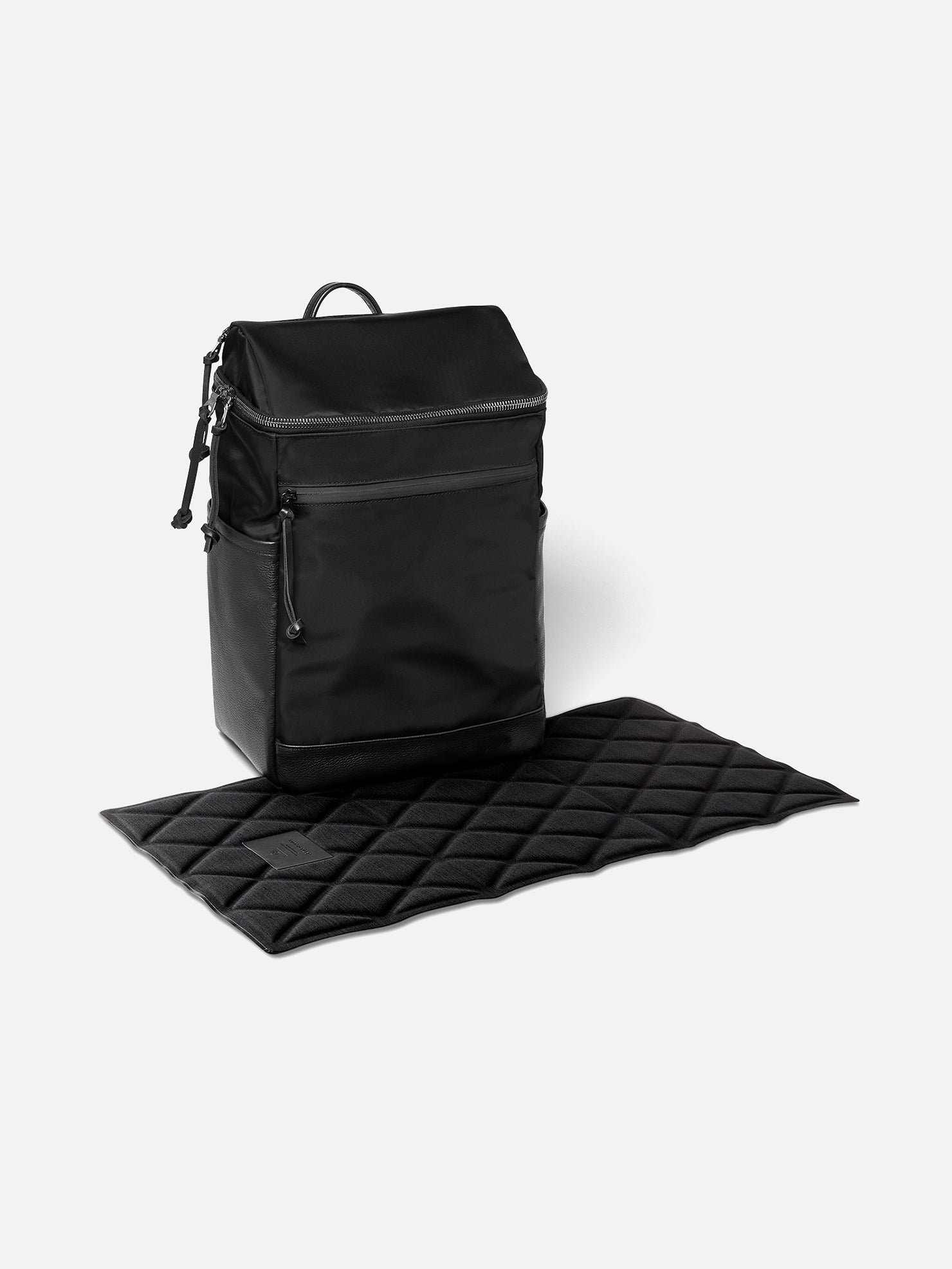 BABY BACKPACK R-20 | KILLSPENCER® - Black Italian Nylon and Leather